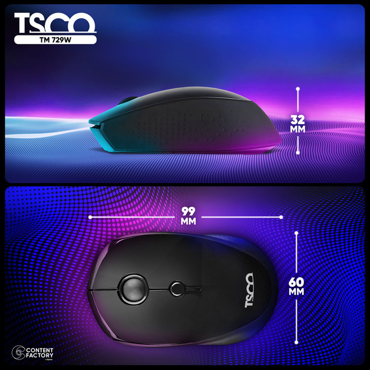 ماوس بی سیم تسکو مدل TM 729W