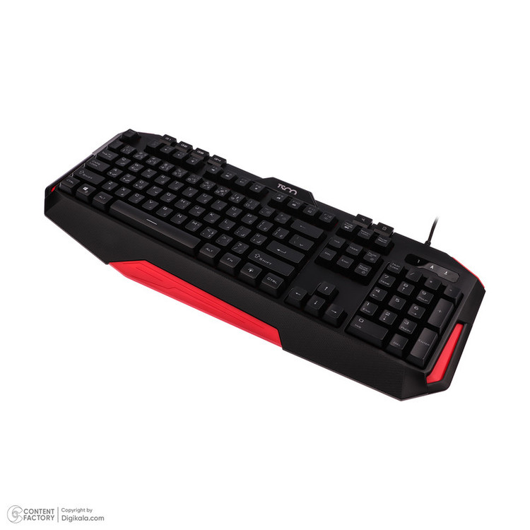 کیبورد گیمینگ تسکو مدل GKM 8205 به همراه موس، Full-size، نورپردازی RGB
