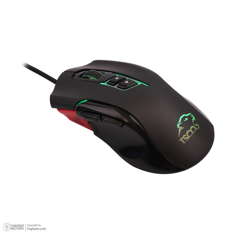 کیبورد گیمینگ تسکو مدل GKM 8205 به همراه موس، Full-size، نورپردازی RGB