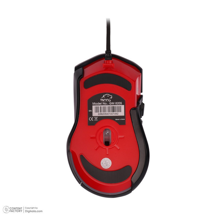 کیبورد گیمینگ تسکو مدل GKM 8205 به همراه موس، Full-size، نورپردازی RGB