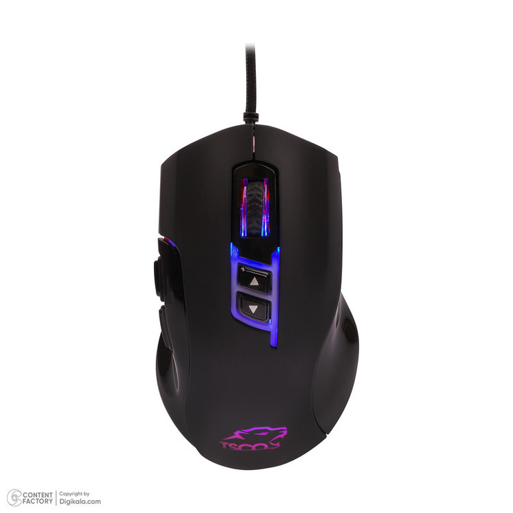 کیبورد گیمینگ تسکو مدل GKM 8205 به همراه موس، Full-size، نورپردازی RGB