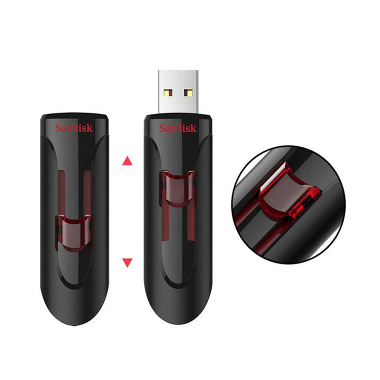 فلش مموری سن دیسک مدل CZ600 ظرفیت 128 گیگابایت با رابط USB 3.0
