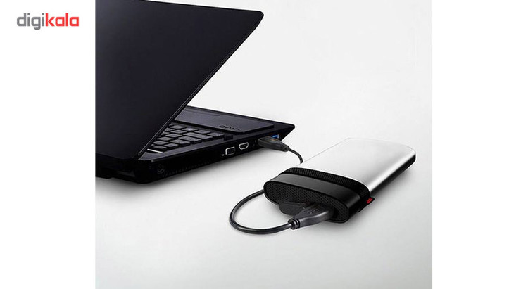 هارد اکسترنال سیلیکون پاور مدل Armor A85 ظرفیت دو ترابایت دارای رابط USB Type-A 3.2