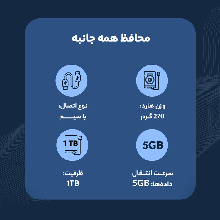 هارد اکسترنال ای دیتا مدل HD710 Pro ظرفیت یک ترابایت دارای رابط USB Type-A 3.0