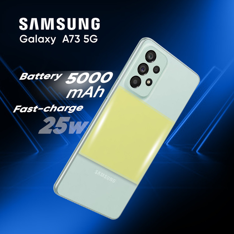گوشی موبایل سامسونگ مدل Galaxy A73 5G SM-A736B/DS دو سیم کارت ظرفیت 128 گیگابایت و رم 8 گیگابایت(کارکرده)