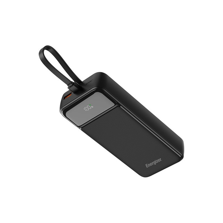 پاوربانک 22.5 وات انرجایزر مدل UE20084PQ ظرفیت 20000 میلیآمپرساعت به همراه سه کابل متصل USB-C و لایتنینگ
