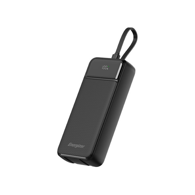 پاوربانک 22.5 وات انرجایزر مدل UE20084PQ ظرفیت 20000 میلیآمپرساعت به همراه سه کابل متصل USB-C و لایتنینگ