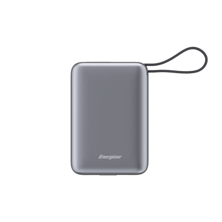 پاوربانک 22.5 وات انرجایزر مدل UE20085PQ ظرفیت 20000 میلیآمپرساعت به همراه کابل متصل لایتنینگ
