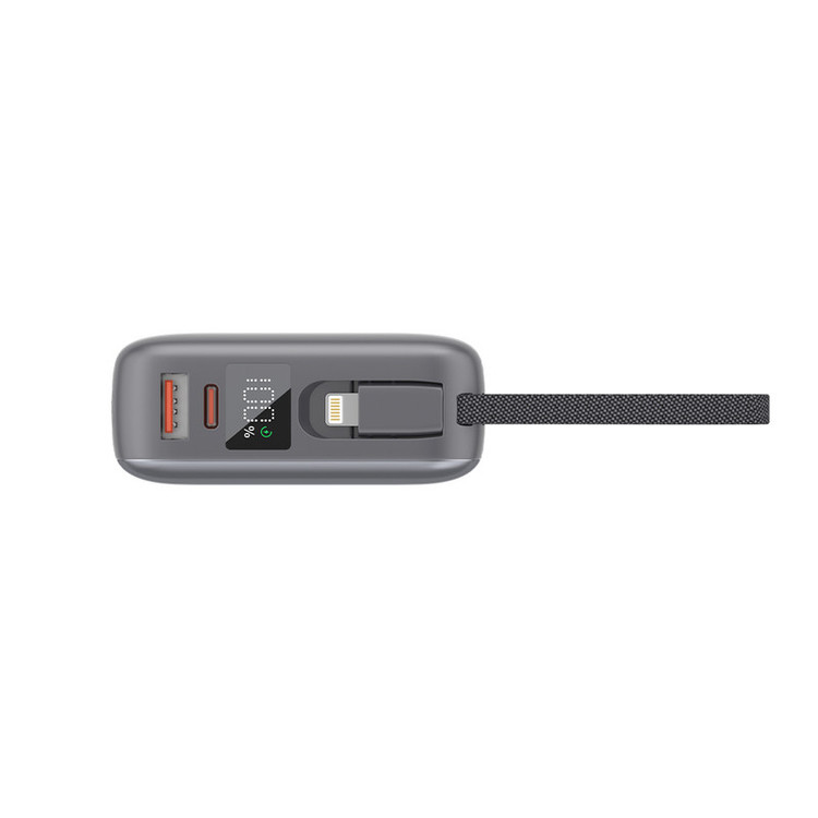 پاوربانک 22.5 وات انرجایزر مدل UE20085PQ ظرفیت 20000 میلیآمپرساعت به همراه کابل متصل لایتنینگ