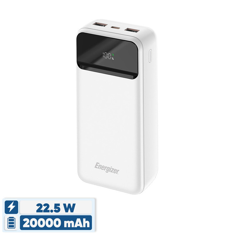 پاوربانک 22.5 وات انرجایزر مدل UE20089PQ ظرفیت 20000 میلیآمپرساعت
